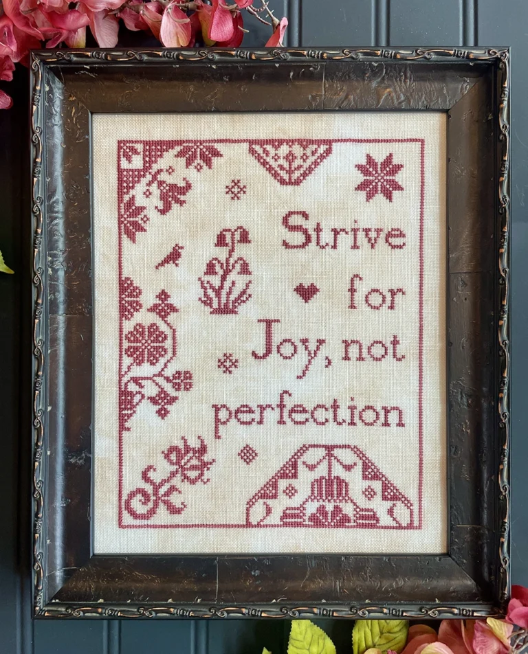 Strive for Joy, Not Perfection